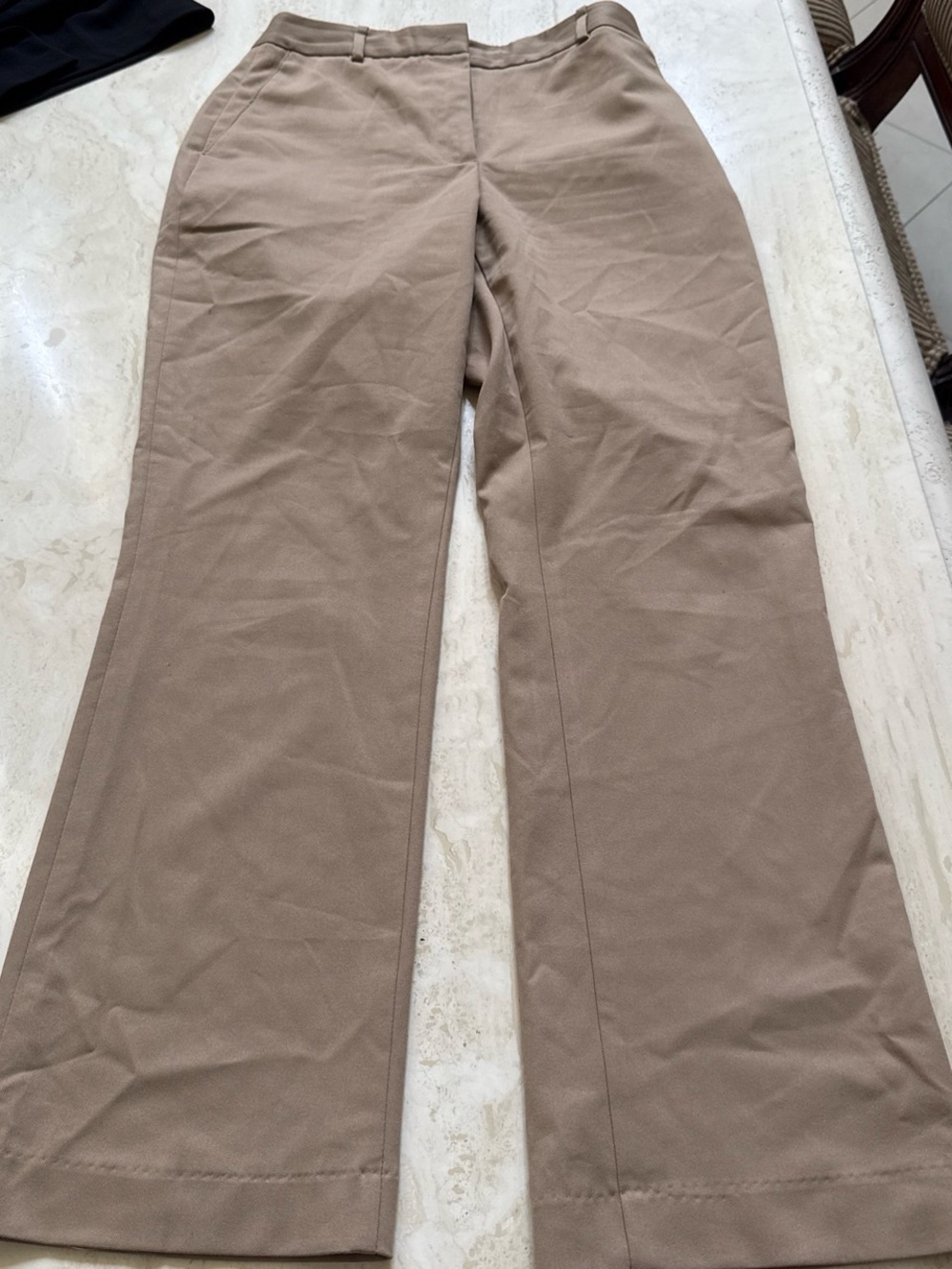 Zara Women’s Khaki Straight-Leg Pants